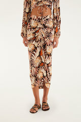 Ammonite Multicolor Midi Skirt