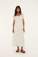 Off-White 3d Flowers Midi Dress