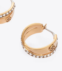 Icon Pavé Double Hoop Earring