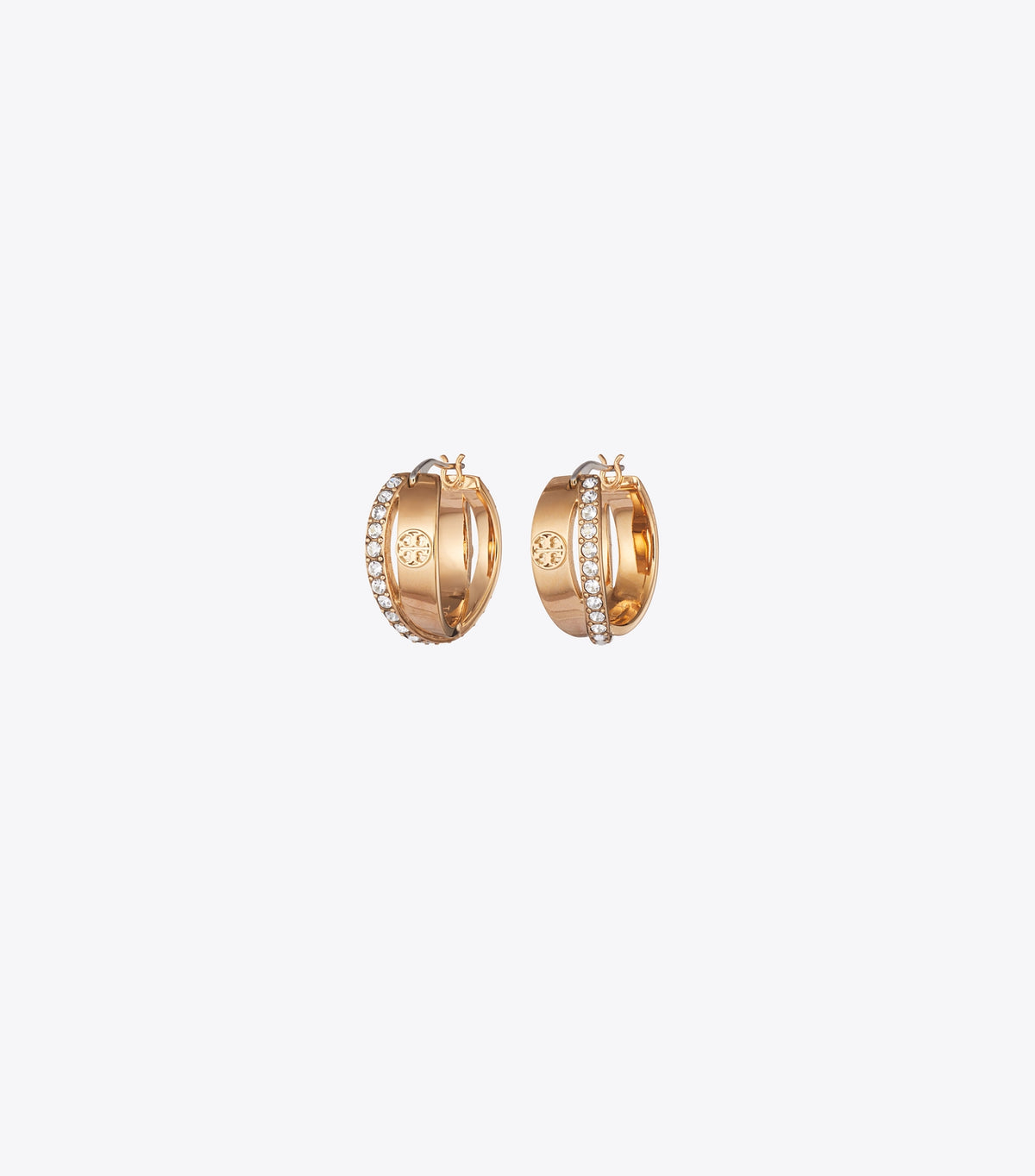 Icon Pavé Double Hoop Earring