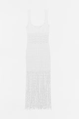 Brionne Scalloped Knit Midi Dress