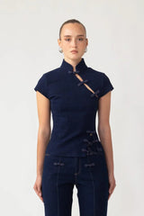 Iris Denim Top